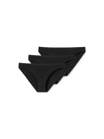 Schiesser Slip 3er Pack in Schwarz