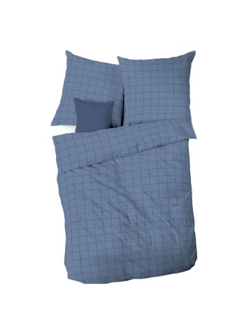 kaeppel Bettwäsche Grid in blau
