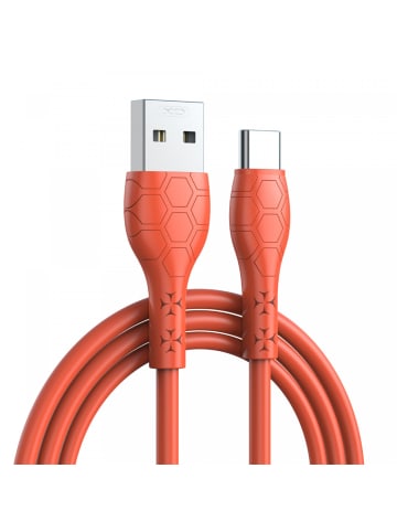 XO Kabel zu Laden und Datenübertragen 1m USB Typ A zu in Orange