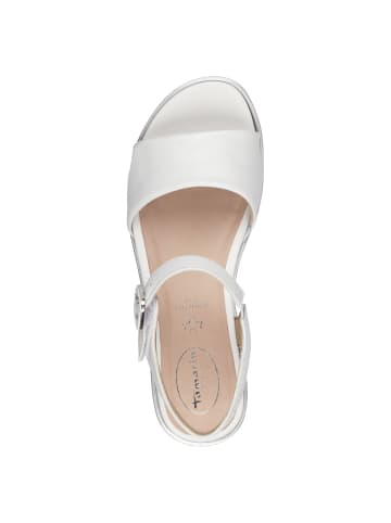 Tamaris COMFORT Sandalette in WHITE/SILVER