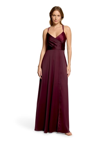 Vera Mont Abendkleid mit V-Ausschnitt in Deep Dahlia