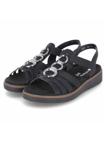 remonte T-Steg-Sandalen in Schwarz