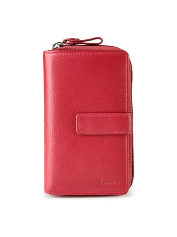 Esquire Primavera Geldbörse RFID Schutz Leder 15.5 cm rot