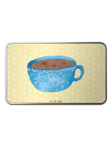 Mr. & Mrs. Panda Dose Kaffee Tasse ohne Spruch in Gelb Pastell