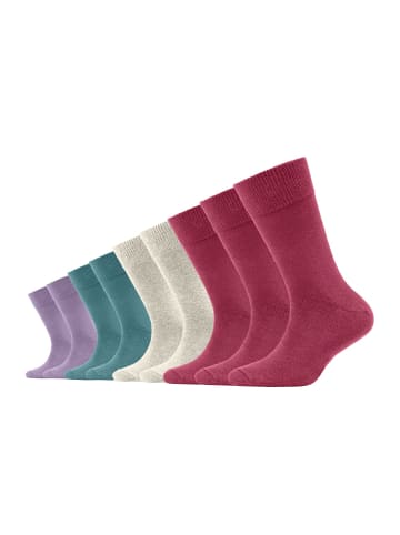 S. Oliver Socken Kinder Strümpfe mit weichem Bund Baumwolle Pflegeleicht langlebig für Jungen und Mädchen 9er Pack essentials in red bud