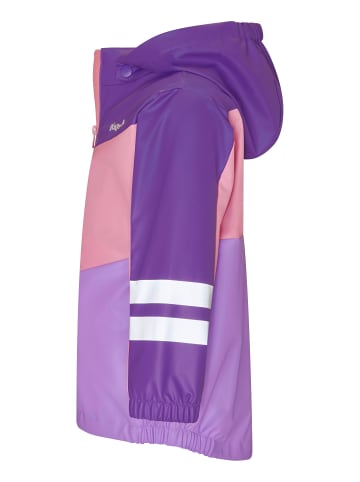 Playshoes Regen-Jacke 3-in-1 in violett/rosa
