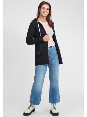 Oxmo Kapuzensweatjacke OXVicky Straight Sweat Zip-Hoodie in Schwarz