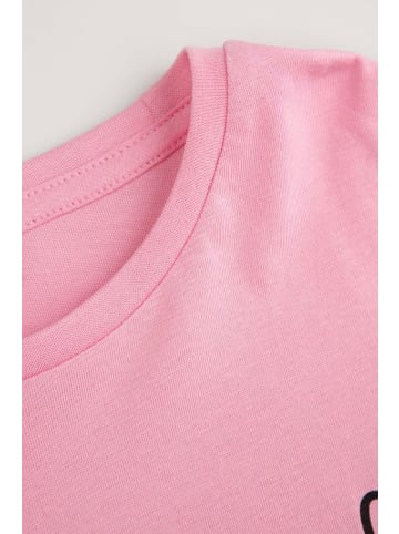 MOKIDA Baumwoll-langarmshirt in gedämpftes Rosa