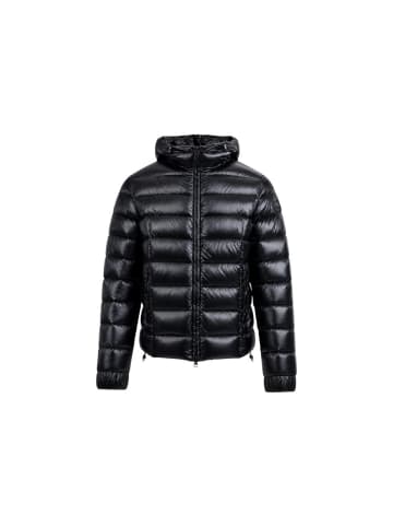 Schwarz Polyamid Lange Jacke