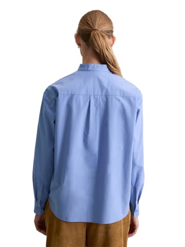 Marc O'Polo DENIM Stehkragenbluse relaxed in Lake Blue