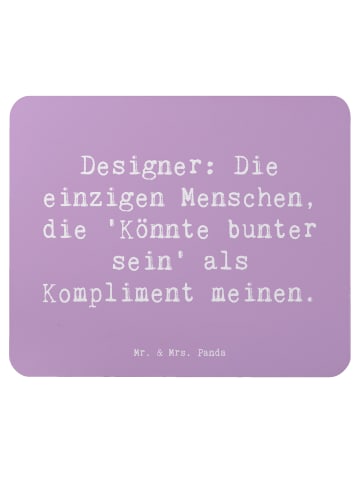 Mr. & Mrs. Panda Mousepad Spruch Designer Kompliment mit Spruch in Lavendeltraum