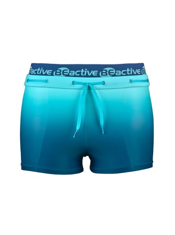 BECO the world of aquasports Square Leg Badeshorts BEactive Swimwear Trunks in hellblau-dunkelblau