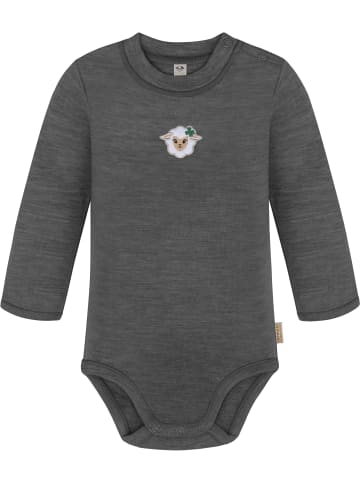 Normani Outdoor Sports 2er Pack Baby Merino Langarmbody Tuai in Anthrazit/Beige