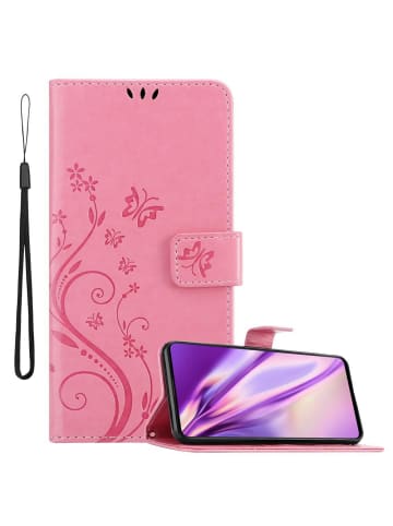 cadorabo Hülle für Samsung Galaxy A71 4G Blumen Design in FLORAL ROSA