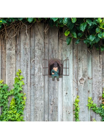 relaxdays Zwerg mit Fenster in Bunt