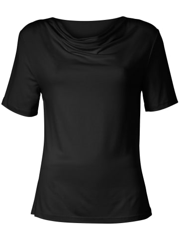 WITT WEIDEN Wasserfallshirt in schwarz