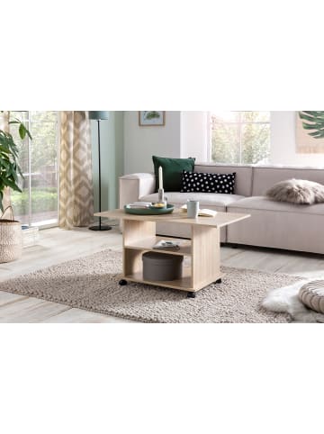 FineBuy Couchtisch in Grau / Spanplatte / 54x95x51