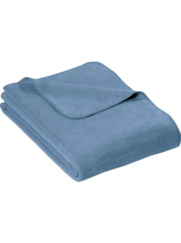 Erwin Müller Baumwolle Wohndecke in jeansblau