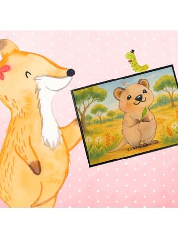 Mr. & Mrs. Panda Bastelunterlage Quokka Happy Design ohne Spruch in Weiß
