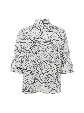 OPUS Bluse Fashell in ecru schwarz