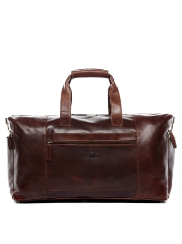 SID & VAIN Leder-Reisetasche Leder Weekender Unisex BRISTOLSIDE in braun