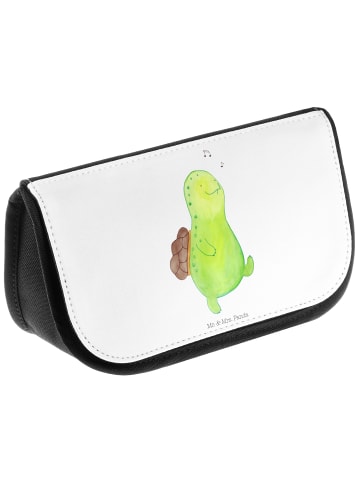 Mr. & Mrs. Panda Kulturbeutel Schildkröte Pfeifen ohne Spruch in Weiß