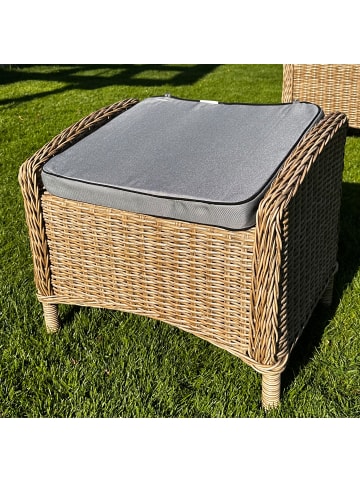 Sansibar Sansibar Garden Dream Sitzkissen, 45x47 cm in Anthrazit gestreift/Anthrazit