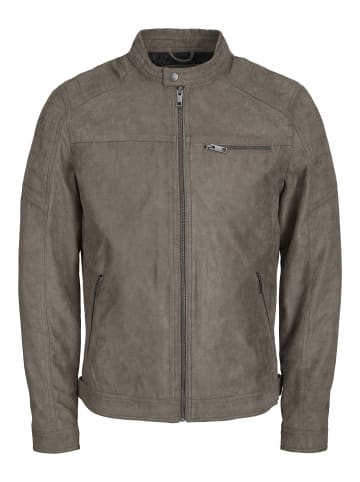 Jack & Jones Kunstwildlederjacke in Falcon