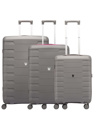 Roncato Skyline 2.0 Neon - 4-Rollen-Trolley-Set 3tlg. (grau) in grau