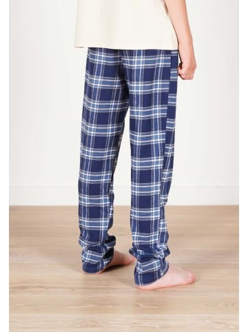 Band of Rascals Pyjama Hose " Flannel Pants " in blau