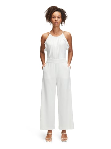 Vera Mont Jumpsuit mit Volant in Rohweiß