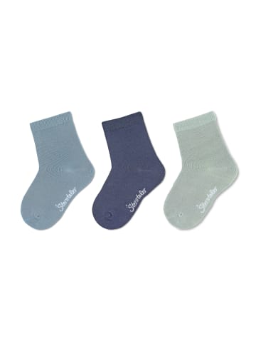 Sterntaler Socken 3er-Pack uni in blaugrau