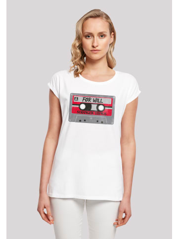 F4NT4STIC T-Shirt Stranger Things Cassette For Will in weiß