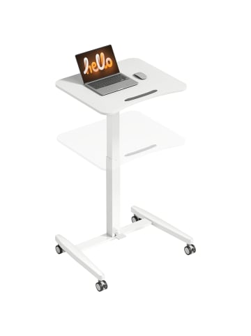 HOMCOM Stehpult in Weiß 60,5L x 52B x 114H cm