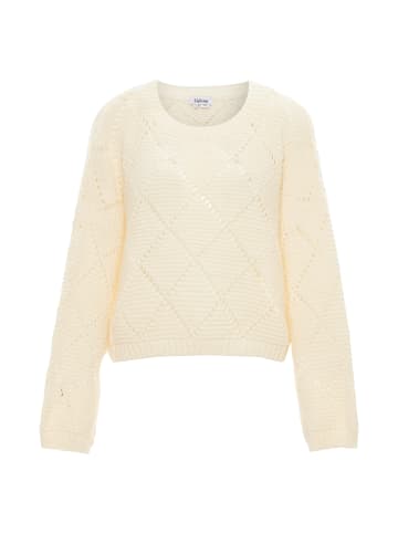 Sidona Damen Pullover in WOLLWEISS