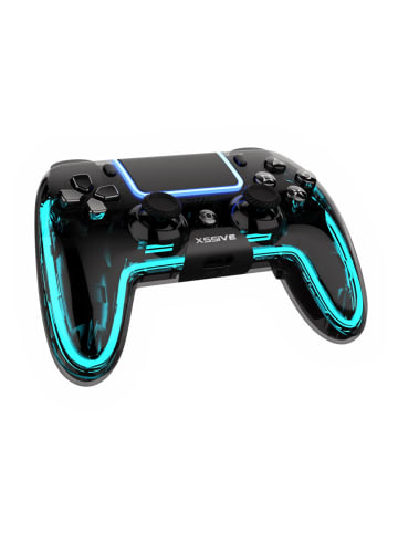 COFI 1453 RGB Wireless Controller für PS4 - Schwarz in Schwarz