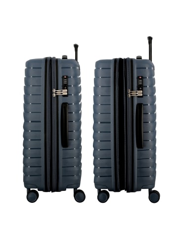 Jump Xwave 4 Rollen Trolley 66 cm mit Dehnfalte in bleu nuit