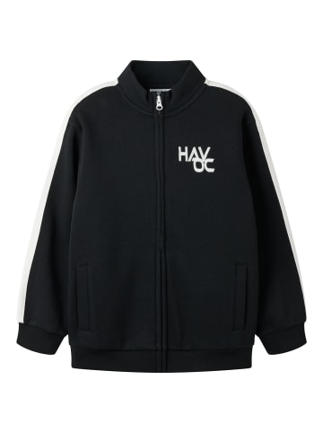 name it Sweatshirt mit Reißverschluss in Black Beauty1