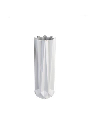 GILDE Vase "Zelko" in Weiß - (H) 40cm