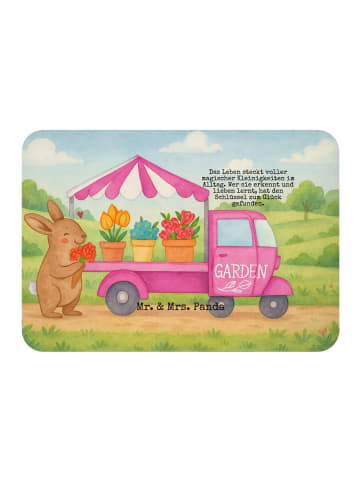 Mr. & Mrs. Panda Magnet Osterhase Blumenwagen Design mit Spruch in Weiß