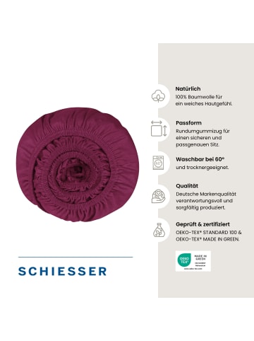 Schiesser Spannbettlaken Jessi in Beere