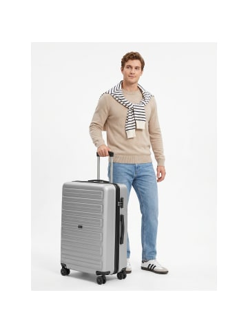 Redolz Essentials 08 Large 4 Rollen Trolley 75 cm in silver-colored 2