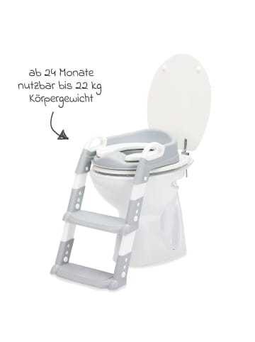 fillikid Toilettentrainer Ben höhenverstellbare in weiss,grau