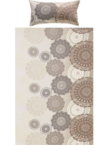 Erwin Müller Mako-Satin Bettwäsche in hellbraun