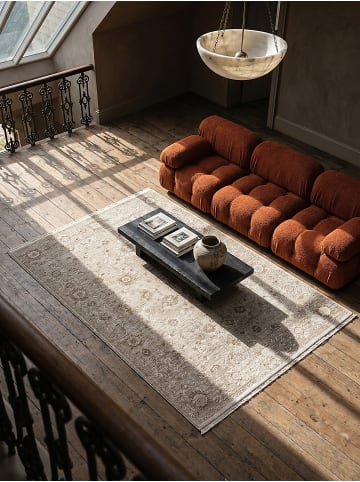 KADIMA DESIGN Teppich Kurzflor Orientalisch pflegeleicht Wohnzimmer Schlafzimmer Flur in Beige
