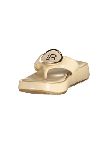 Laura Biagiotti Beige Polyurethan Damen Sandale