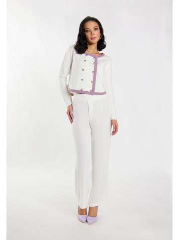 faina Damen Strickjacke in Weiss