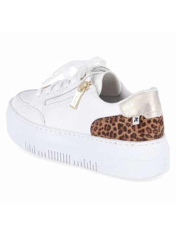 rieker Schnürhalbschuh in weiss-kombi