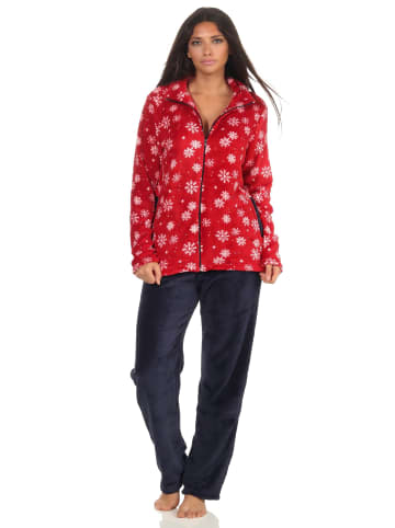 NORMANN Hausanzug Coralfleece - 51030 in rot