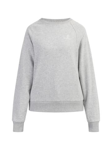 DreiMaster Maritim Sweatshirt Mit Rundhals in Hellgrau Melange